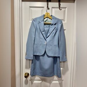 Gorgeous new 2 p suit blazer coat & skirt pockets 4